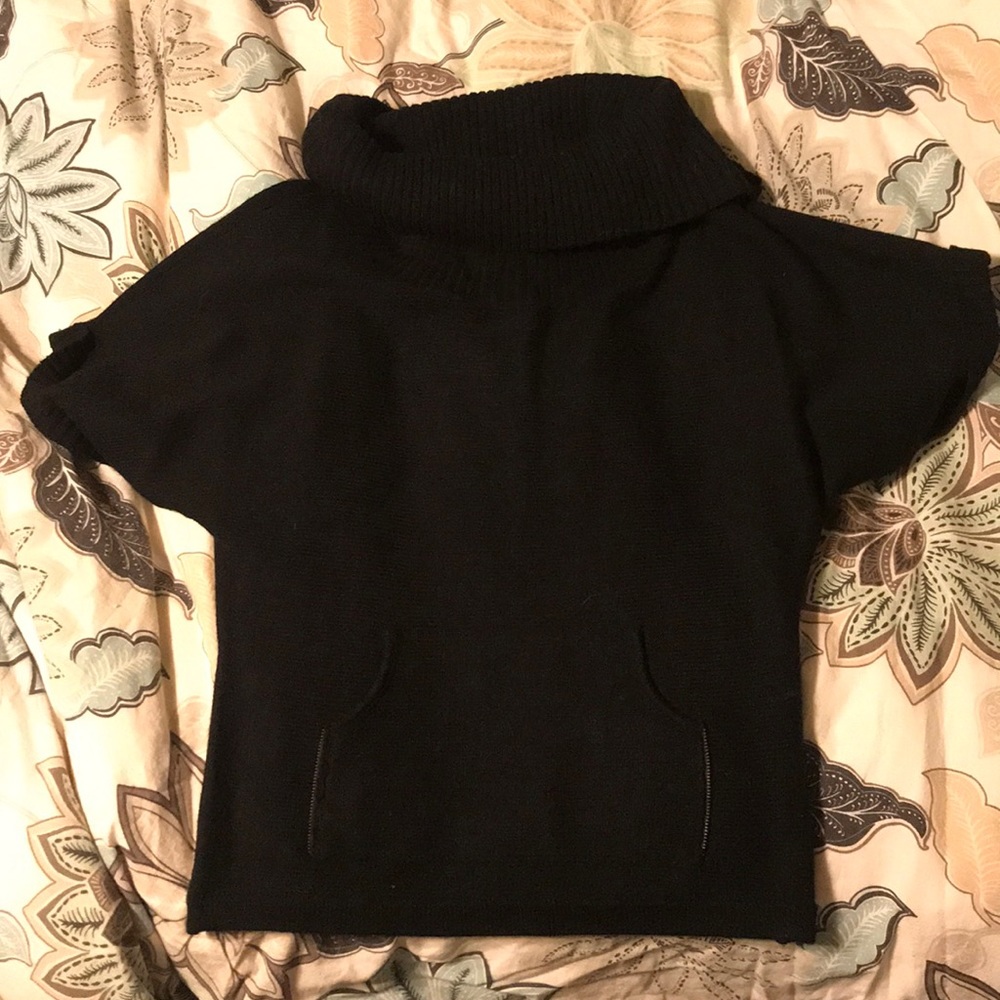 Guess 3/4 length black turtle neck sweater